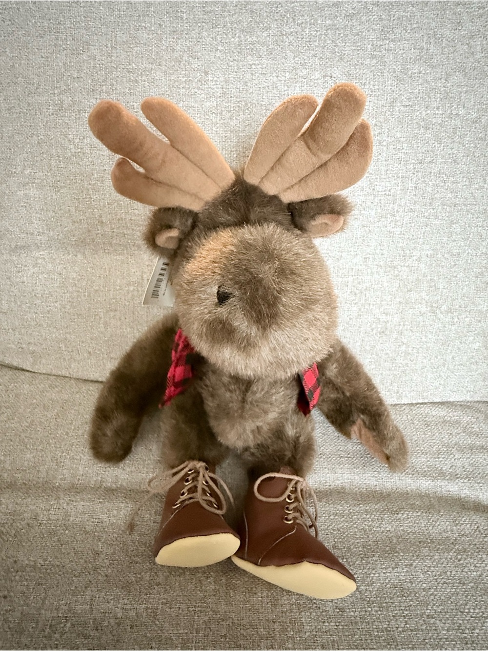 Vintage Hallmark Lumberjack Moose 17" Plush With Tags